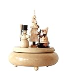 winterfiguren garten  Rudolphs Schatzkiste Spieldose mit Winterfiguren HxBxT 17,5x16x16cm NEU Spieluhr Spielwerk Schnee Figur Seiffen Erzgebirge Holz Dekoration Weihnachten Spieldose
