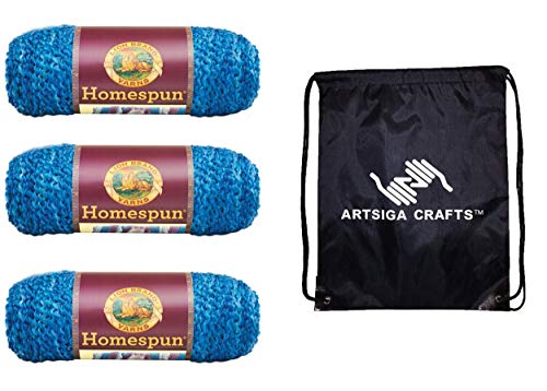 Image of Lion Brand Yarn Homespun 790-368 Montana Sky