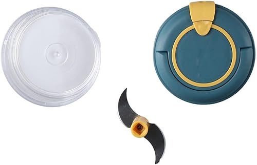 Miniatura 5 de Picadora de ajo, mini procesador de alimentos, picadora de alimentos pequeña, prensa de ajo multifunción para condimentos y especias, trituradora de