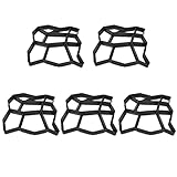 UISEBRT DIY Betonform Schalungsform Schwarz Pflasterform Betonpflaster BetonPflasterform Betonblock Gießform für Gehwegen, Garten, Rasenbahnen (5 Stück)