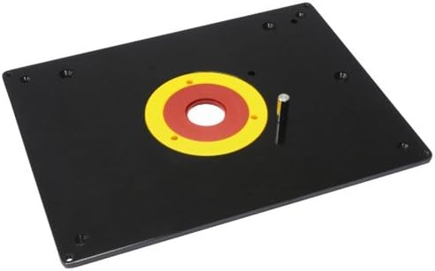 Miniatura 5 de Placa de inserción de mesa de enrutador de 9 x 12 pulgadas, se adapta a Big Horn 18101 y Rousseau 3509, juego de lujo que incluye pasador guía y