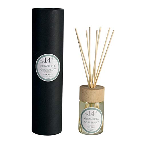 Velas Pinçart Mikados Ambientador y Perfume Navideño. Marca CERABELLA Capacidad 100 ml.unid (PERF14-Geranium & Grapefruit)