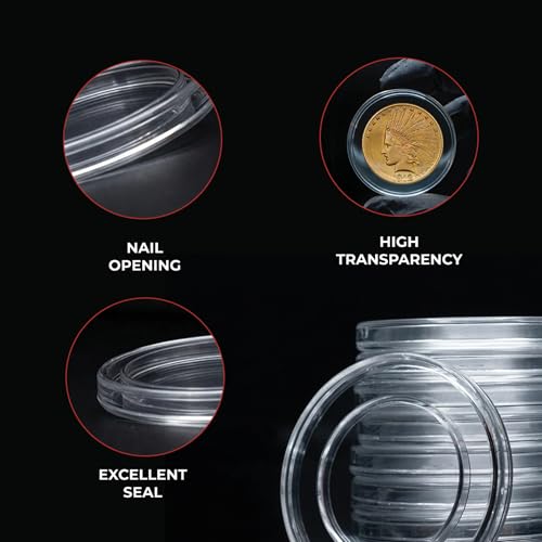 Capsulas protectoras para monedas 27mm Air-Tite 25 piezas miniatura 4