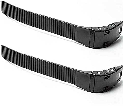Pofet Set di 2 cinghie di ricambio per pattini a rotelle in linea, cinturino energetico con fibbia, viti, dadi, universale, facile da installare (1#)