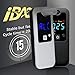 iBACheck Rechargeable Breathalyzer and Last 200 Test After Full Charged, 10 Memories and Visible at Night (Htn Blue)