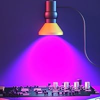 UV curing light. Apply to UV glue curing | shadow less glue curing | OCA curingprinting ink curing | resin glue curing | currency detector | fluorescer detector Using 10W high-power UV lamp beads, wavelength 395mm, effective energy saving, not easy t...