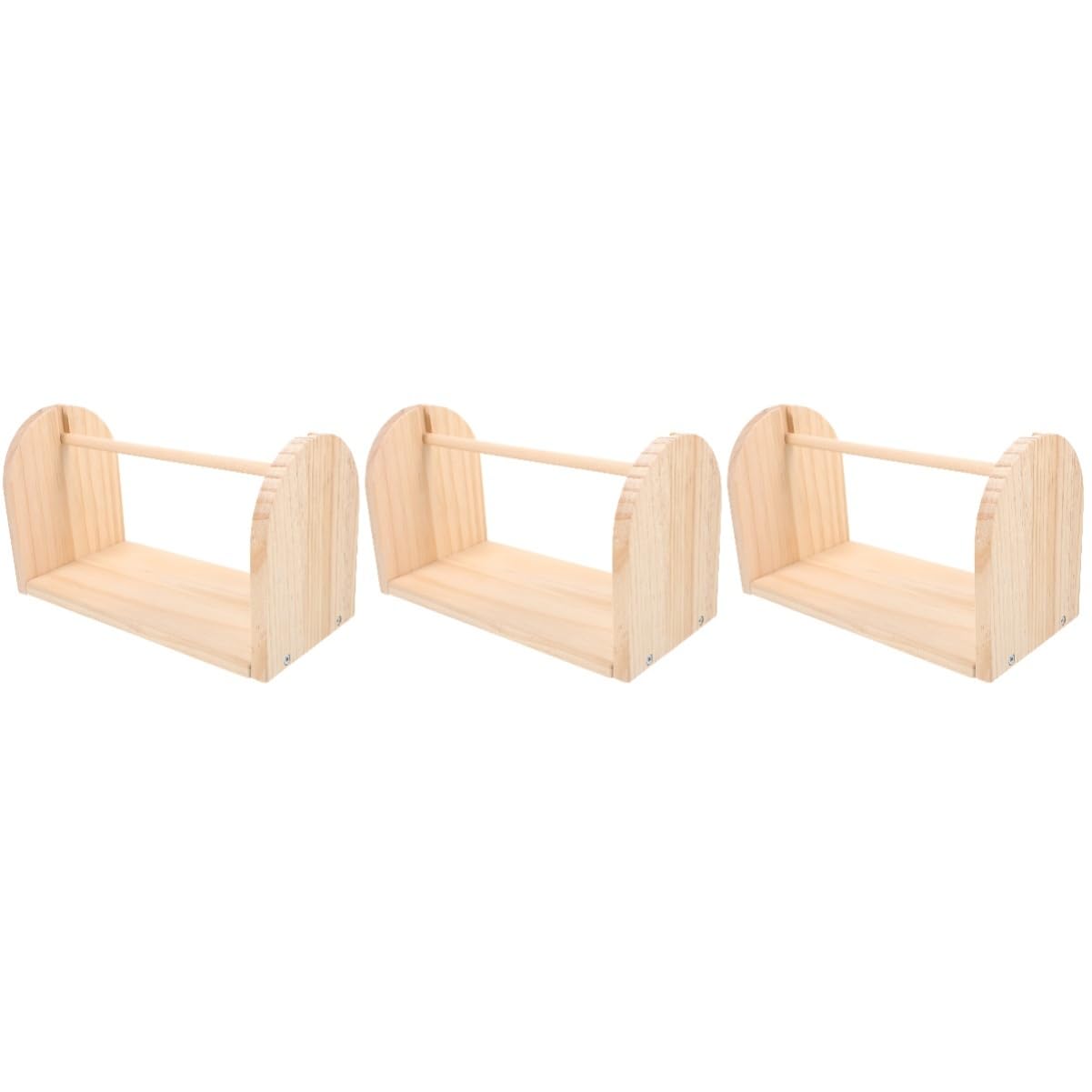DOITOOL 3 Stück Holz Garnwickler Manuelle Winde Kompakt und Tragbar Diy Garnwickelwerkzeug für Einfache Garnorganisation und Schnelles Zugreifen Materialien