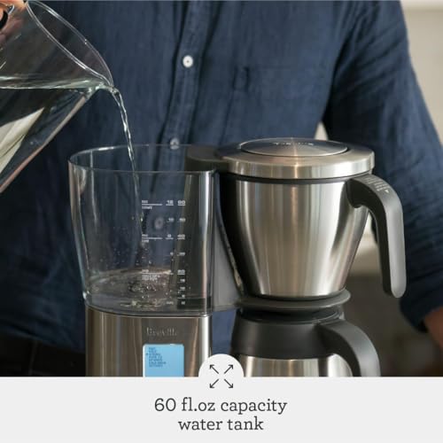 Breville BDC450BSS Precision Brewer Drip Coffee Maker, Thermal Carafe, 60 oz, Brushed Stainless Steel