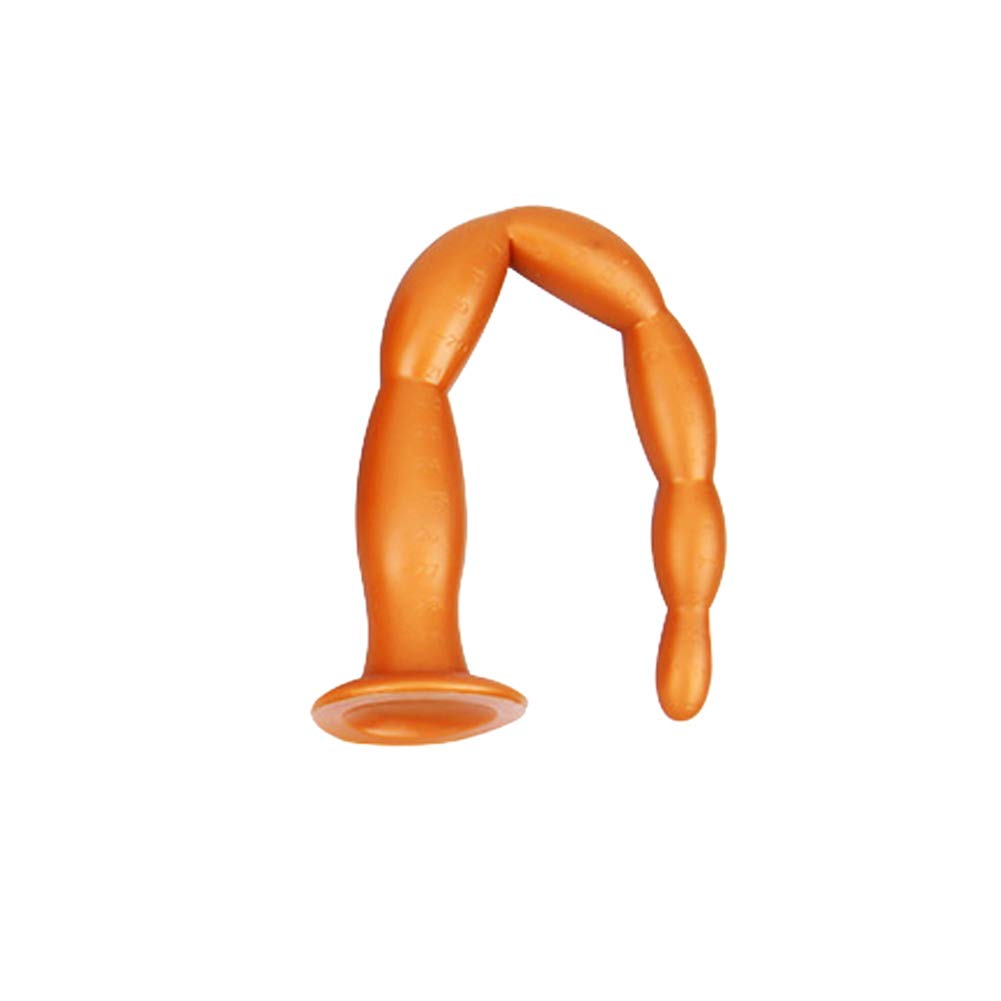 Giocattolo del sesso Perline anali Plug anale con ventosa Dildo anale in silicone liquido Massaggiatore della prostata Dilatatore dell'ano Stimolazione del punto G (S)