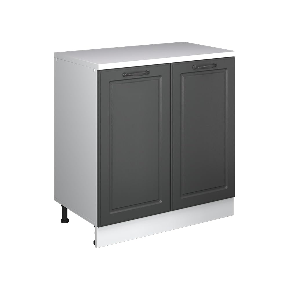 Vicco Extension cabinet "Rion", Anthracite Shaker Style/White 80 x 46 cm