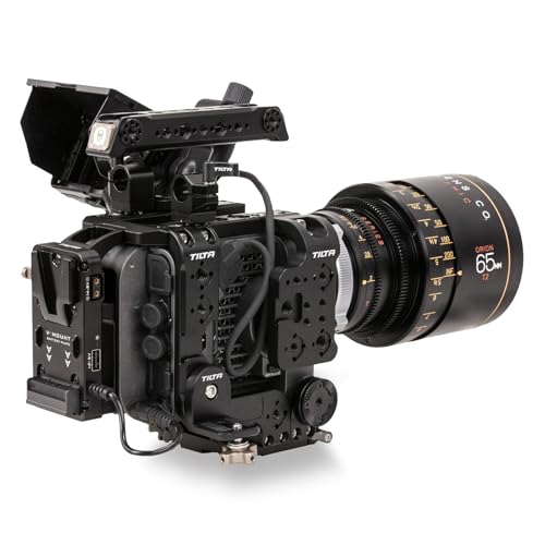 Image of Tilta Vertical Mounting Camera Cage Kit Compatible with Sony FX6 | Includes: Baseplate | Side Arm | Functional Top Plate | Battery Plate | Vertical Mounting Plate | Video Mounting Bracket | Top Handle