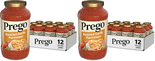 Image of Prego Pasta Italian Tomato Sauce with Roasted Garlic & Parmesan Cheese, 24 Oz, Pack of 24