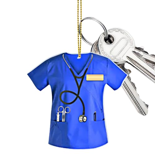 Llavero de enfermera automático - Adornos coloridos para uniformes, reflectantes de seguridad para automóviles, decoraciones luminosas para vehículos | Manija de puerta Ventana Mochila Espejo r