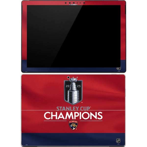 Skinit Decal Tablet Skin Compatible with Surface Pro 4 - Officially Licensed 2025 Stanley Cup Champions Florida Panthers Design