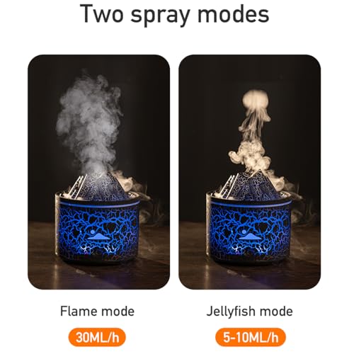 Difusor Volcano para aceites esenciales con humidificador y autoapagado miniatura 2