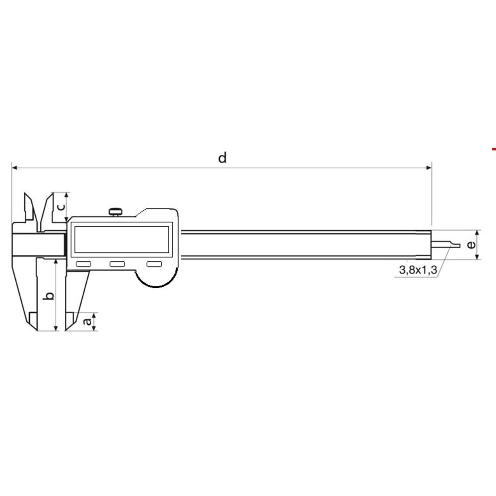 STEINLE 1307 Meßschieber Messschieber digital Schieblehre Caliper 150 mm