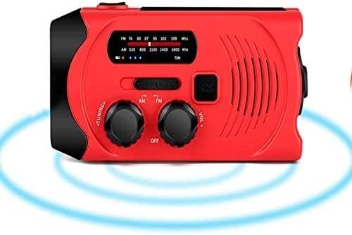 Multifunctional Radio, Solar Emergency Light, Disaster Prevention Portable Hand-cranked Light(Green)