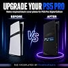 Placas Pro y Cubiertas para Consola PS5 Pro Edición Digital, Paneles Laterales de Repuesto en Negro 4
