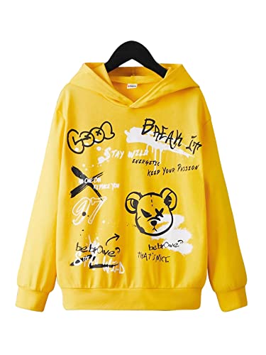 Image of Dagcros Boy's Full Sleeve Hoody Cotton T-Shirts (BD-32 34 bz) Yellow