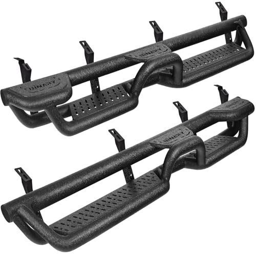 BINARY STAR Running Boards Compatible with Vehicle 2024-2025 Toyota Tacoma Double/Crew Cab. Wheel to Wheel Running Boards. 6 Inch Tacoma Side Steps Step Bars.