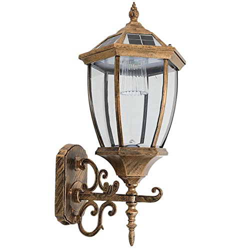 Applique murale solaire d'extérieur bronze HGCHH avec 6 panneaux