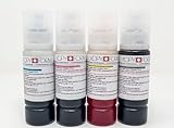 KOPYFORM Encre Alimentaire CANON – Set 4 × 70 ml (Noir, Jaune, Magenta, Cyan) pour imprima...