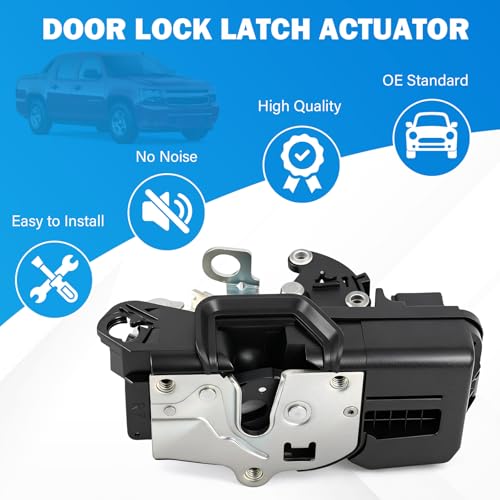 Image of Door Lock Actuator Compatible with 2007-2009 Chevy Silverado Tahoe Suburban Avalanche GMC Sierra Yukon Cadillac Escalade, Front Right Passenger Side, Replaces 931-304, 20783852, 25873485