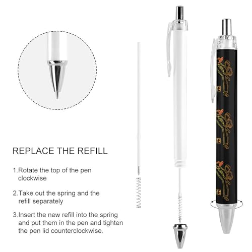 Bolígrafo Karate retráctil tinta negra 0.5mm fino miniatura 4