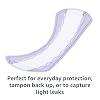 Amazon Basics Daily Pantiliner, Long Length, Feminine Pads for Women, Unscented, Leakage Protection, 40 Count (Previously Solimo)