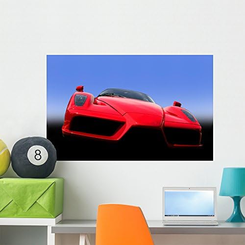 Wallmonkeys WM100620 Red Exotic Sports Car Peel and Stick Wall Decals (36 in W x 23 in H), Large