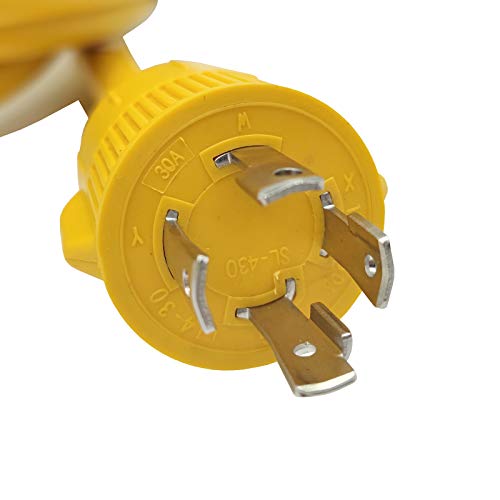 Parkworld 62176 Shore Power Adapter Generator 30A L14-30P Male to Marine 50A SS2-50R Female with Locking Ring (10FT) by Parkworld - Used condition - Image 2