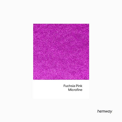 Hemway Glitter Shaker Fuchsia Pink 130g Microfine, Craft Glitter Shaker for Resin & Epoxy Crafts, Christmas Art Supplies - Image 2
