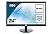 AOC E2470SWHE 24" Full HD 1920x1080 Monitor, TN, 5ms, HDMI (x2), VGA, VESA, EPEAT Silver