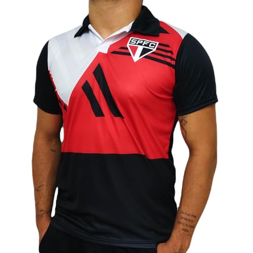 Camisa São Paulo Retrô 1992 Mundial Goleiro - Masculino Tamanho:M;Cor:Vermelho/Preto/Branco