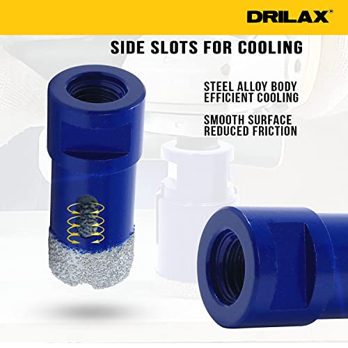 1 Inch Diamond Concrete Hole Saw Grinder Heavy Duty Masonry Drill Bit For Concrete, Granite, Quartz, Porcelain, Ceramic, Tile, Brick, Cinder Blocks 5/8"-11 Thread Connection For Angle Grinders #TOP4