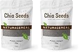 Naturacereal Chia Samen 1kg – Rico en Omega-3, Fibra & Fuente de Proteínas Vegetales, Potencia de la Naturaleza, Ideal para Batidos, Pudines y más – Cosechado Éticamente (Paquete de 2)