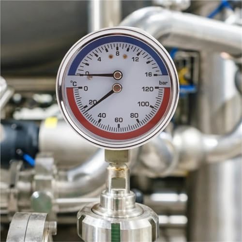 Manómetro térmico de acero inoxidable para control exacto de calderas 3