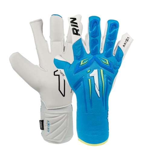 Rinat Guantes de Portero Aries X Turf Adulto, Azul, Talla 8