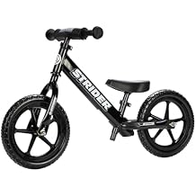 Strider 12 Sport Bike - No Pedal Balance Bicycle for Kids 1 to 4 Years - Includes Safety Pad, Padded Seat, Mini Grips & Flat-Free Tires - Tool-Free Assembly & Adjustments