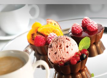 Pastry Chef's Boutique Belgian Premium Chocolate Turbans Cups for Exquisite Mini Desserts Wedding Buffet Partie Sweet Tables Restaurant Dessert - Turbans Cups Ø 70mm - 91 pces