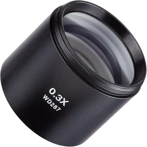 Image of AmScope SM03 0.3X Super Widefield Barlow Lens For SM Series Stereo Microscopes (48mm)