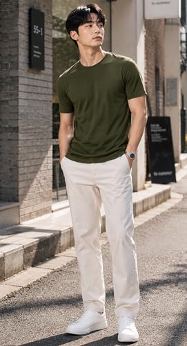 Image of London Hills T Shirt For Man | Men Round Neck Tshirts | Tshirt Shirts Men | Gym T Shirts For mens Workout | T-shirts For Man Cotton Stylish Round Neck T Shirt Half Sleeve Regular Fit Solid Multicolour