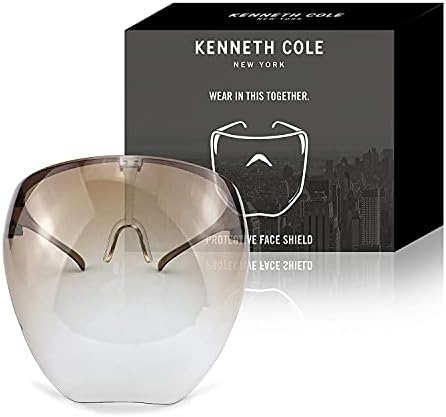 Kenneth Cole Goggle-Style Face Shield with 180° Safety Coverage: Anti-Fog Glasses and Clear Face Visor Integrated in One Design - Unisex Fashion Protective Wear for Men & Women