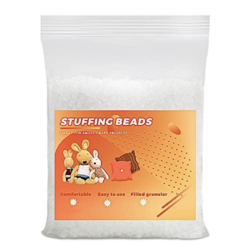 Image of Doll Stuffing Beads, 7oz Weight Stuffing Beads, Craft Plastic Filler Beads for Weighted Stuffed Animal - 200g