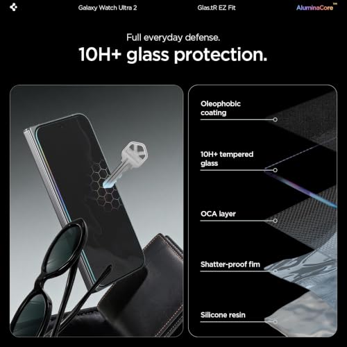 Image of Spigen GlasTR EZ FIT Pro Screen Protector for Pixel 11 Pro Fold | Aluminum Enhanced 10H+ tempered glass, GlasTR EZ Fit auto align tray, 100% clarity, Original touch, Case-friendly, 2Pack