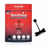 BreatheUp Next Generation Nasal Strips, Soft-Flex Material, Water Resistant, Drug-Free, 30 Count (Black Strips- Sport Edition)