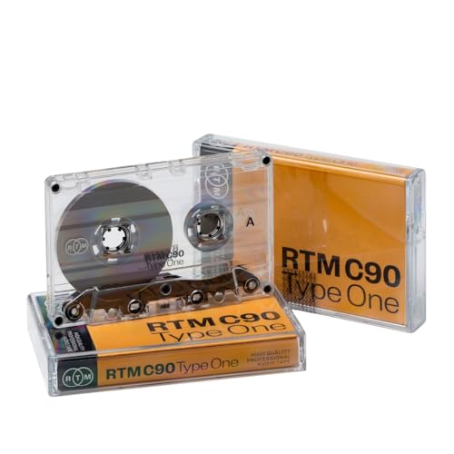 RTM C90 | Type 1 | 90-Minuten Low Noise Musikkassette | Studio Qualität | Ideal für Musikaufnahmen | Einzelkassette