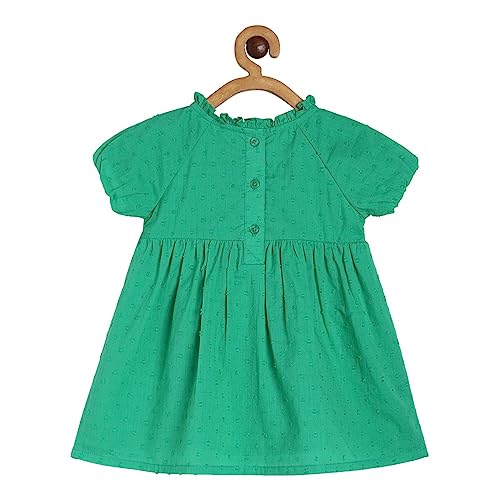 Image of miniklub Baby Strap Sleeveless Woven Polyester Dress (Hot Pink Color)