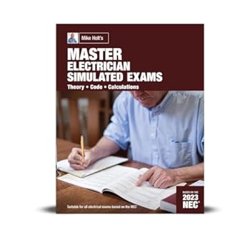 Paperback Mike Holt's 2023 Master Electrician Simulated Exams Book