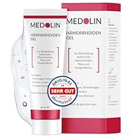 Medolin® Hämorrhoiden Gel - Gegen Schwellungen, Juckreiz, Schmerzen & Blutungen - Hämorrhoiden Salbe bei Krampfadern am Anus - Wissenschaftlich bestätigte Wirkung, 40 ml